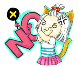 Little Cat girl sticker #13729123