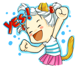 Little Cat girl sticker #13729124