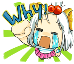 Little Cat girl sticker #13729127