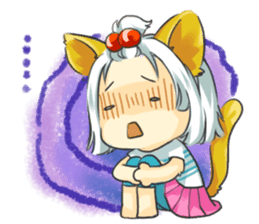 Little Cat girl sticker #13729128