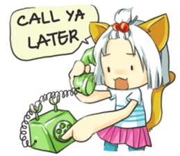 Little Cat girl sticker #13729129