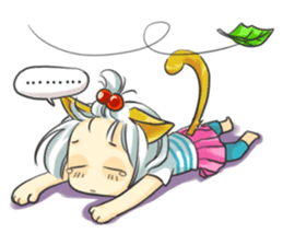 Little Cat girl sticker #13729131