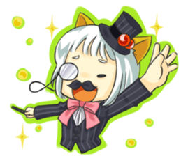 Little Cat girl sticker #13729135