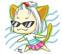 Little Cat girl sticker #13729137