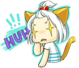 Little Cat girl sticker #13729139