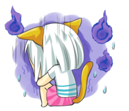 Little Cat girl sticker #13729141