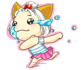 Little Cat girl sticker #13729142