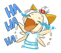 Little Cat girl sticker #13729143