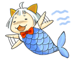 Little Cat girl sticker #13729144