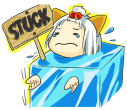 Little Cat girl sticker #13729146