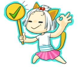 Little Cat girl sticker #13729147