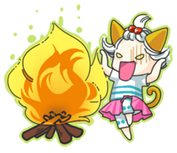 Little Cat girl sticker #13729154