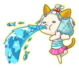 Little Cat girl sticker #13729156