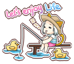 Little Cat girl sticker #13729157