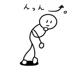 Stick man 5 sticker #13729199