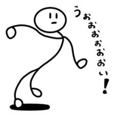 Stick man 5 sticker #13729206