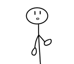 Stick man 5 sticker #13729219