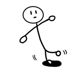 Stick man 5 sticker #13729220