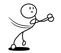 Stick man 5 sticker #13729221
