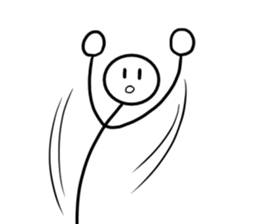 Stick man 5 sticker #13729237