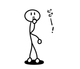 Stick man 6 sticker #13729288