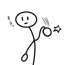 Stick man 6 sticker #13729300