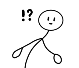 Stick man 6 sticker #13729309