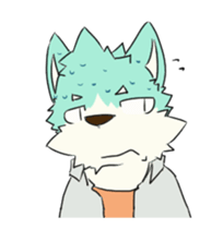 shirt dog & hoodie tiger animation sticker #13729690