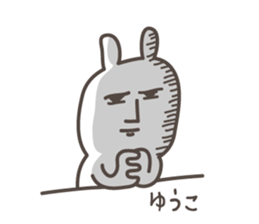 YUKO's basic pack,cute rabbit sticker #13730424