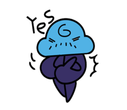 Paradise jellyfish sticker #13730849