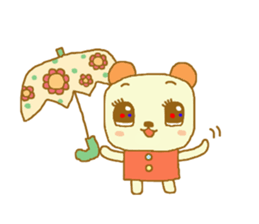 Retro Kumatan "bye bye" sticker #13732035