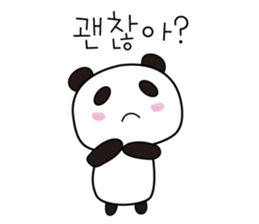 Cute Korean Panda sticker #13732466