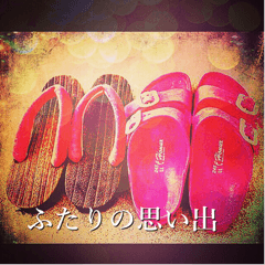 nostalgic and beauty photo sticker