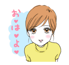A popular girl who kisses(animation) sticker #13733030
