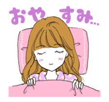 A popular girl who kisses(animation) sticker #13733035