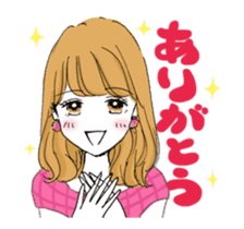 A popular girl who kisses(animation) sticker #13733036