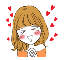 A popular girl who kisses(animation) sticker #13733045