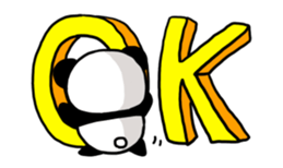 Daily life's conversation of a panda sticker #13733330