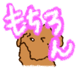 Crayon toy poodle sticker #13733521