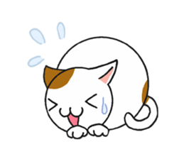 Cat and dog's meeting2 sticker #13733815