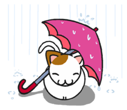 Cat and dog's meeting2 sticker #13733824