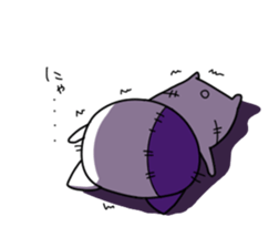 Zombie cat sticker sticker #13734254