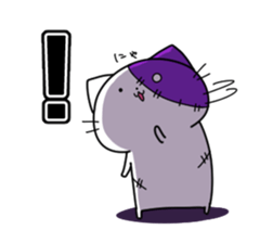 Zombie cat sticker sticker #13734263