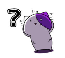 Zombie cat sticker sticker #13734264