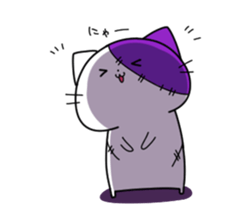 Zombie cat sticker sticker #13734265