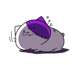 Zombie cat sticker sticker #13734266