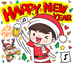 Boobib Boy Xmas and New Year Party sticker #13734409