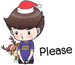 Boobib Boy Xmas and New Year Party sticker #13734414