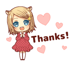 Fluffy hamster girl sticker #13735118