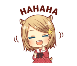 Fluffy hamster girl sticker #13735122